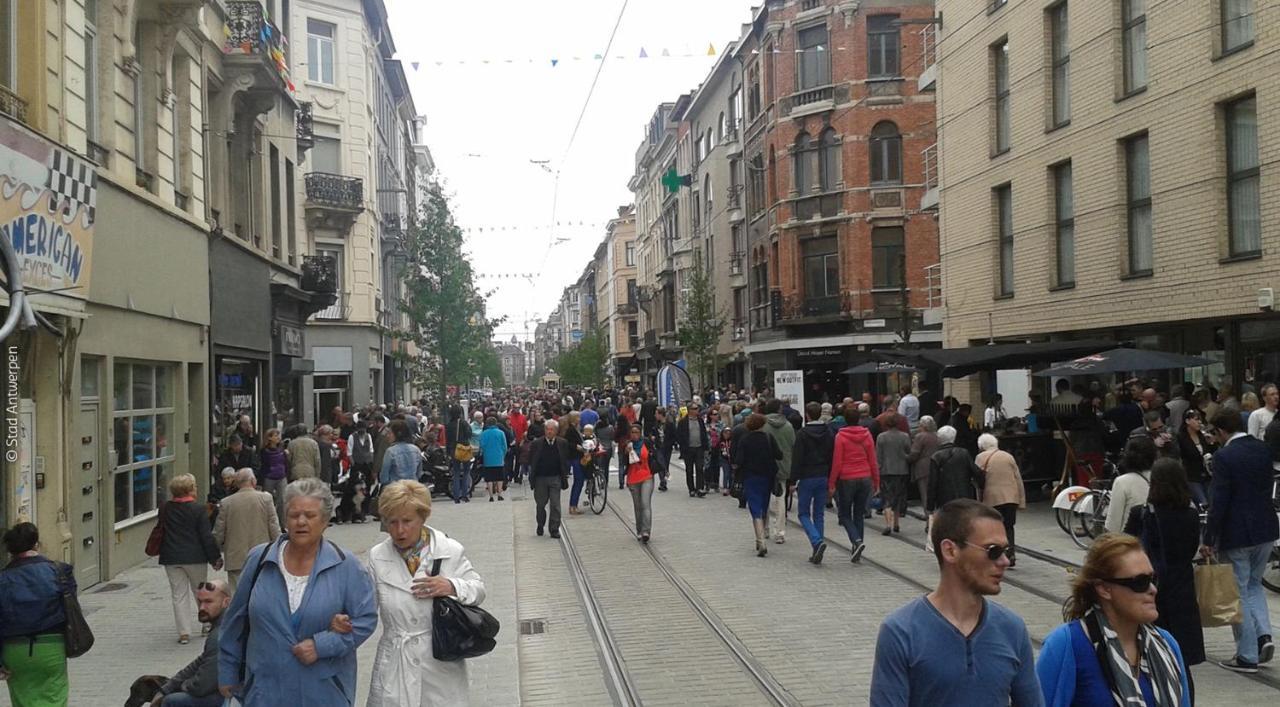 Charming National Street In The Heart Of Antwerpen